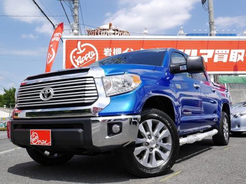 2016年　タンドラ4ＷＤ　クルーマックス　ＬＩＭＩＴＥＤ　ブレージングブルーパール　各種オプション取り付け！